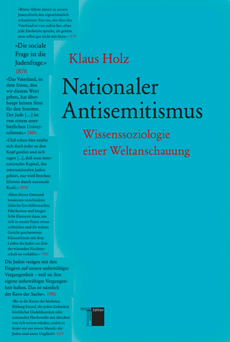 Cover Thomas Haury, Nationaler Antisemitismus